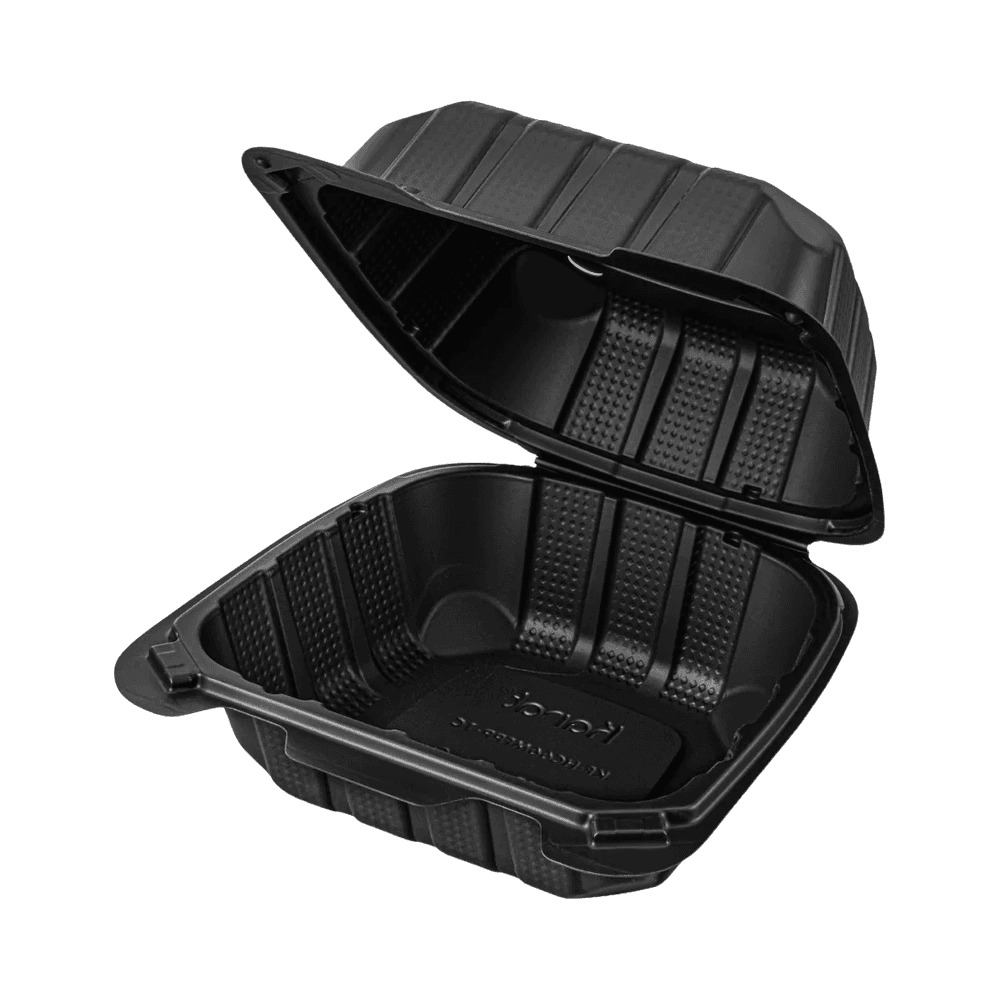 6"x6" Black Mineral Filled Container