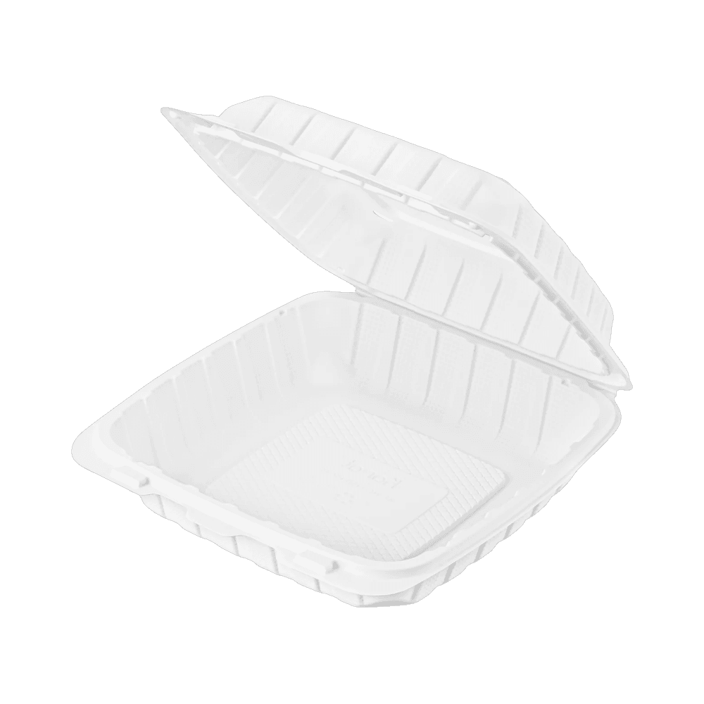 9"x9" White Mineral Filled Container