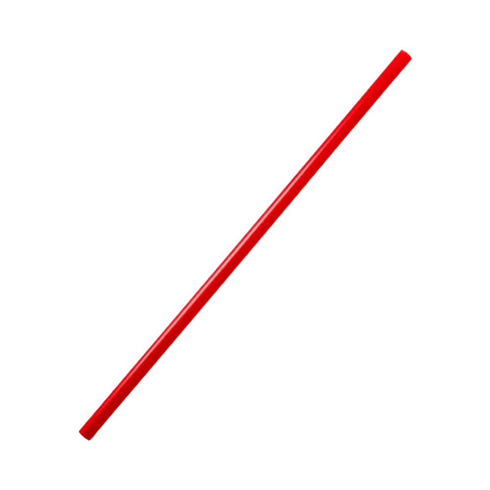 10.25" Wrapped Giant Straw (Red)