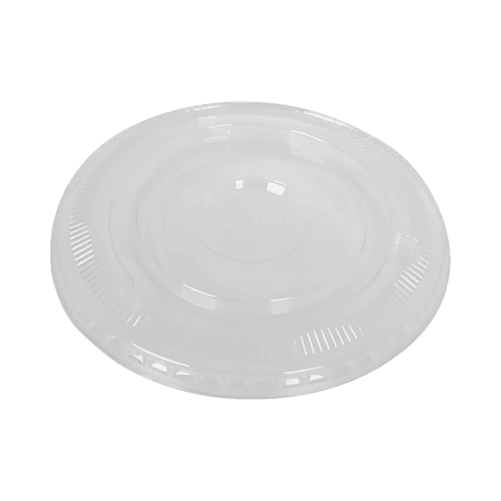 Flat Clear PET Plastic Lid with No Hole