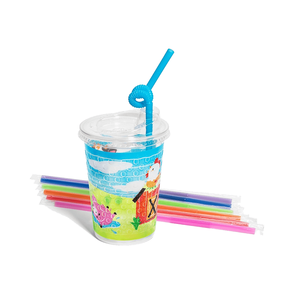 12 oz Kids Cup, Lid & Straw Kit (Farm)