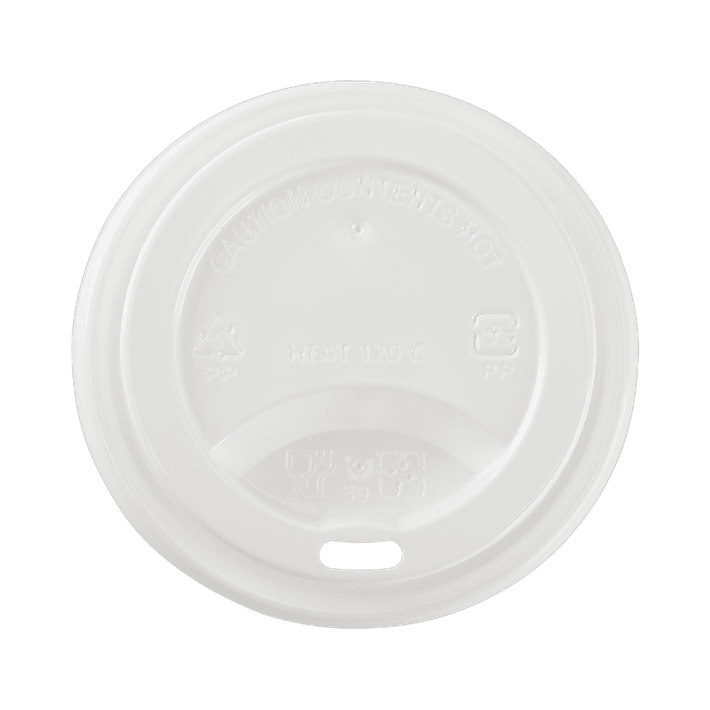 White Lids for Paper Hot Cups